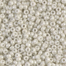 Miyuki rocailles Perlen 8/0 - Opaque luster limestone 8-600